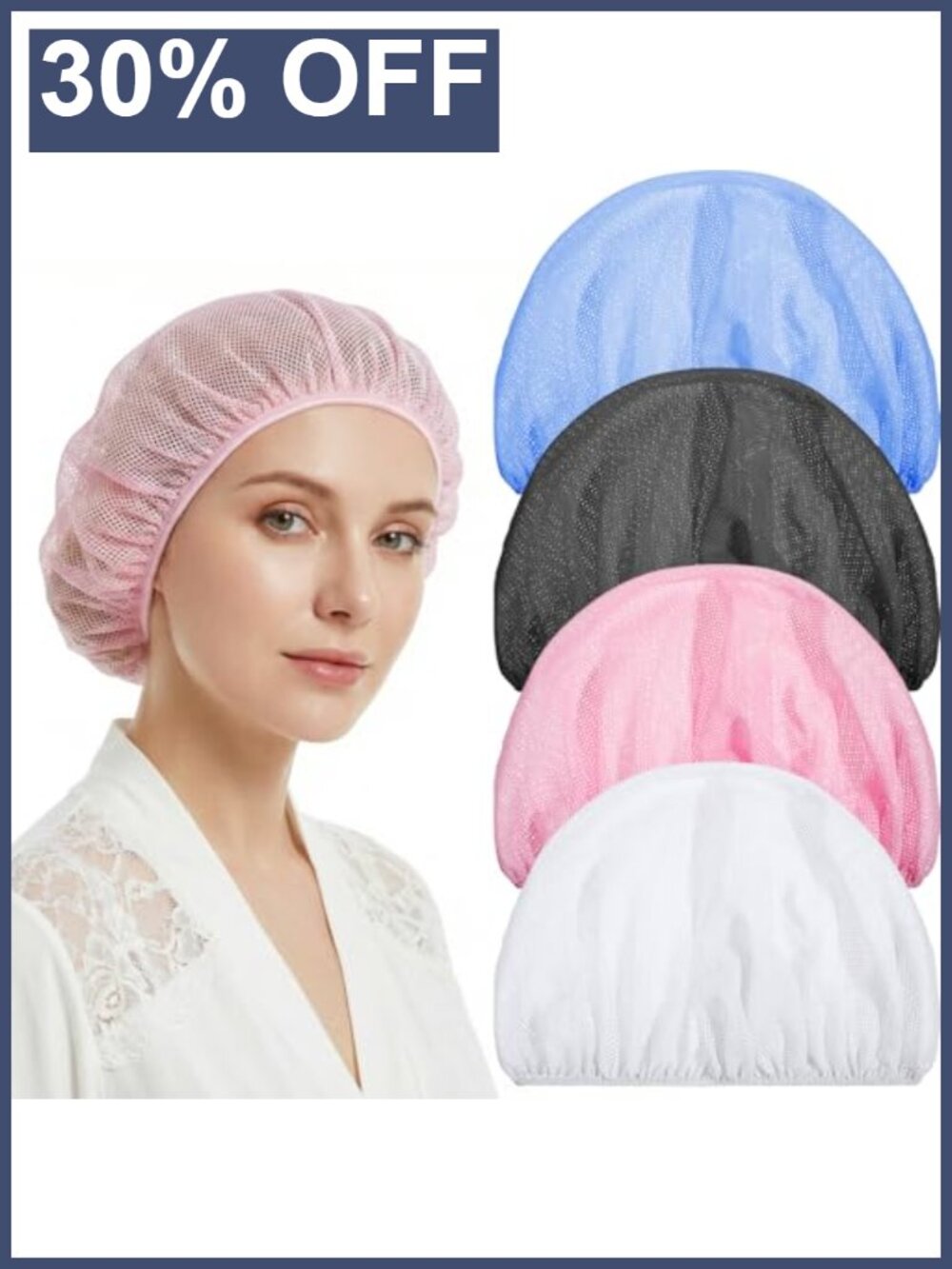 Mesh Hair Net Sleeping Bonnet Caps Women Overnight Hair Protector